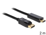 DELOCK DisplayPort kabel (M) na HDMI (M), 2.0m