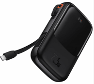 BASEUS Prijenosna baterija Qpow Pro+ 10000 mAh, 22,5 W, USB-C, P10067101113-00