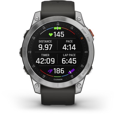 GARMIN Pametni sat Epix with QuickFit-Silicon-Armband (22mm), crni