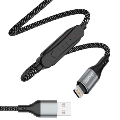 DUDAO Kabel L7 USB Lightning 5A 1m, crna  