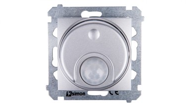 SIMON 54 Senzor pokreta s relejem i zaštitom, mat DCR11P.01/43, srebrni