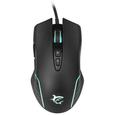 WHITE SHARK Miš Azarah, crni, 6400 dpi, optički