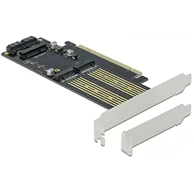 DELOCK PCIe x16 kartica, 2x M.2 Key B + 1x mSATA