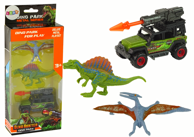 Figura DINOSAURUS, AUTOMOBIL I RAKETA