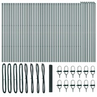 Žičana ograda s 13 postova 1x100 m čelik, zelena