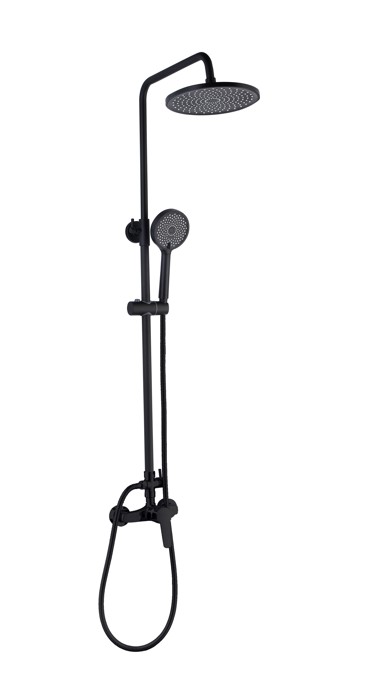 ARMAL Tuš sustav Luna, 23 cm, crni