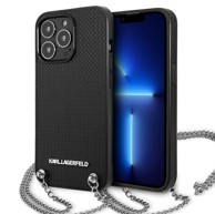 KARL LAGERFELD Kožna torbica KLHCP13XPMK za Apple iPhone 13 Pro Max