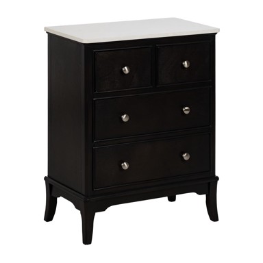 IXIA Crna komoda, 60x75,5x33 cm Mods