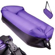 Fotelja na napuhavanje Lazy bag, 185x70cm, ljubičasta