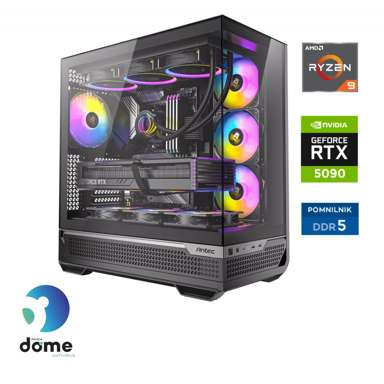 ANNI Stolno računalo Gamer Elite / AMD Ryzen 9 7950X3D, 128 GB, 4 TB SSD, NVIDIA GeForce RTX 5090, Free DOS