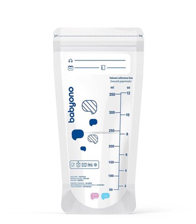 BABYONO Vrećice za pohranu mlijeka, 30 kom., 350 ml