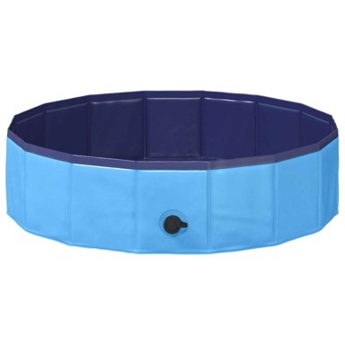Sklopivi bazen za pse, 80 x 80 x 20 cm, PVC, plava