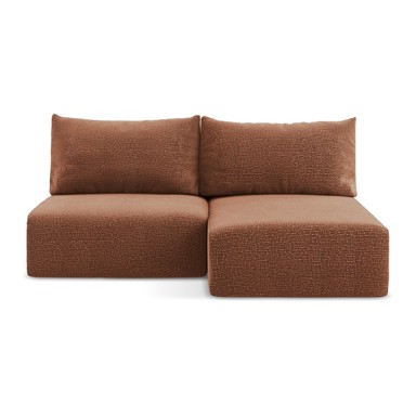 MAKAMII Ciglasta sklopiva/s prostorom za odlaganje kutna garnitura (s desnim kutom) Kalena, 210x149x86 cm