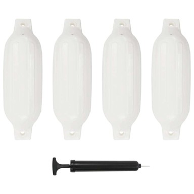 Bokobrani za brod, 4 kom, bijeli, 41×11.5 cm, PVC