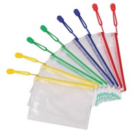 TARIFOLD PVC etui sa zipom 509069, A6, prozirno-bijeli, sortirane boje