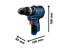 BOSCH akumulatorska udarna bušilica-odvijač GSB 12V-31 Professional, 2 x 2,0 Ah, 06019S6103