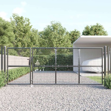Dvorišna vrata mrežasta vrtna vrata, 350 x 175 cm, antracit
