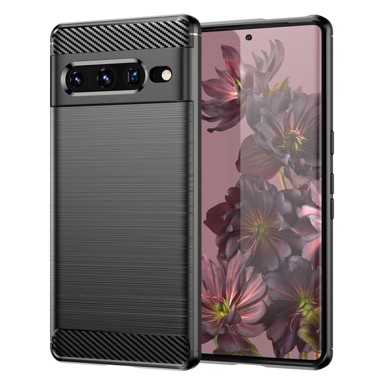 MG Maskica za Google Pixel 7 Pro, karbonska, fleksibilna, silikonska, crna