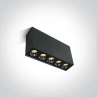 Stropna svjetiljka DM12112H/B/W, LED 12 W, WW, IP20, 38°, 230 V, crna