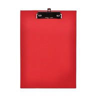FORNAX Ploča s klipom i kvačicom, A4, PP, crvena