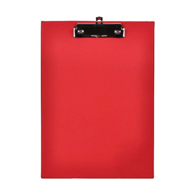 FORNAX Ploča s klipom i kvačicom, A4, PP, crvena