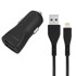 ENERGIZER hardCase - auto punjač 2x USB-A 17W 3.4A + Lightning kabel MFi certificiran, crni