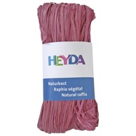 HEYDA Prirodna rafija, 50 g, roza