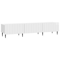 TV ormarić s ladicama, dimenzije 147 x 34,5 x 32 cm, visoki sjaj, bijela