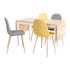 BONAMI ESSENTIALS Set od Brisbane blagovaonskog stola i četiri Lissa blagovaonske stolice