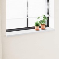 Prozorska klupčica, bijela, 160 x 30 x 4,5 cm, PVC