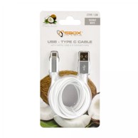 SBOX Kabel Fruity, Usb tip C, M/m, 1,5m, bijeli