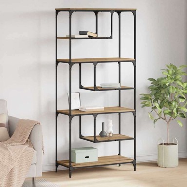 Police za knjige, 81 x 36 x 176 cm, hrast artisan