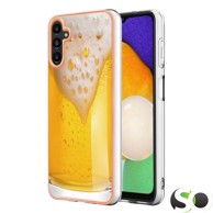 Silikonska maskica s akrilom za Samsung A35 Beer