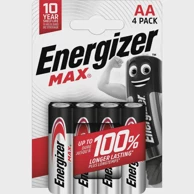 ENERGIZER Baterije Alkaline Max AA LR6, 4 kom, ECO pakiranje