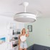 INNOVAGOODS Stropni ventilator Keteez s LED svjetlom i uvlačivim krilima