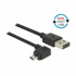 DELOCK USB kabel A-B Micro kutni EASY 5 m dvostrani, crna
