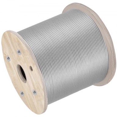 VEVOR Čelični kabel 7x19, 61 m, srebrni