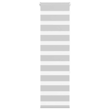 Zavjesa zebra svjetlosiva, 45 x 150 cm (širina tkanine: 40,9 cm, materijal: poliester)