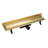 LAVEO Linearni odvod 80 cm, zidni, zlatni, COB_G81D