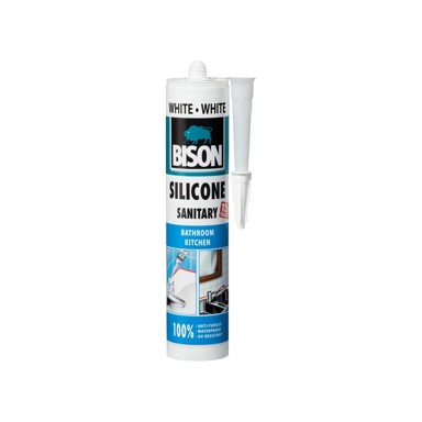 BISON Silikon sanitarni bijeli 280 ml