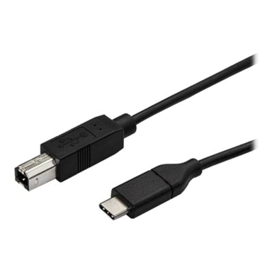 STARTECH USB kabel USB2CB50CM, USB-C na USB-B, USB 2.0, 0,5 m, crna