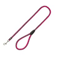 TRIXIE Vodilica za pse Cavo S-M 100 cm/fi-12 mm tamnoružičasta/siva