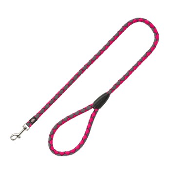 TRIXIE Vodilica za pse Cavo S-M 100 cm/fi-12 mm tamnoružičasta/siva