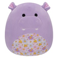 SQUISHMALLOWS Pliš, 20 cm, Hanna, nilski konj s cvjetnim trbuhom