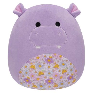 SQUISHMALLOWS Pliš, 20 cm, Hanna, nilski konj s cvjetnim trbuhom