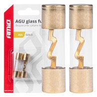 AMIO AGU stakleni auto osigurači, set, 2 kom, 40A
