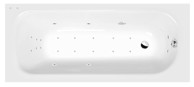 POLYSAN Hidromasažna kada, Ebro, 170x75 cm, Attraction Hydro-Air, kromirana, bijela