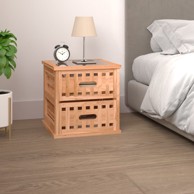 Noćni ormarić 34 x 34 x 34 cm od masivnog drva oraha