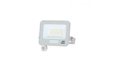 LED SMD reflektor, 20 W, 4000 K, bijelo tijelo, sa senzorom