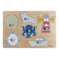 KINDSGUT Drvena reljefna puzzle (broj komada 6 kom) Ocean